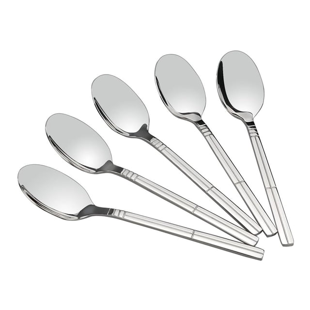 Cucharas de Postre de Acero Inoxidable, 12 Piezas