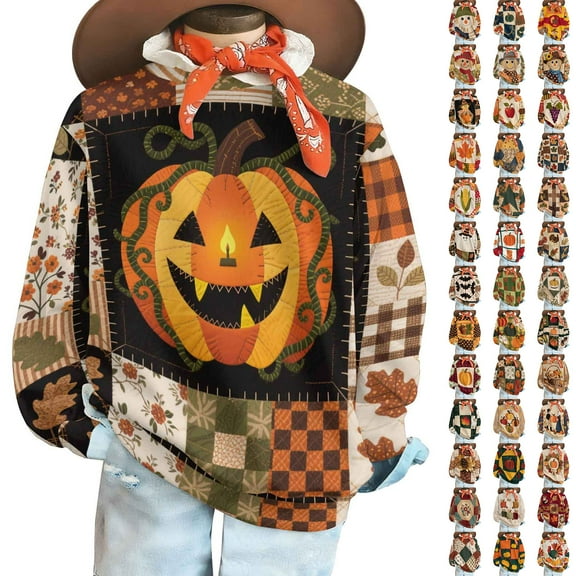 Wiyuqeen Turkey Ugly Thanksgiving Sweatshirts Mens Womens Crew Neck Long Sleeve Graphic Pullover Funny Pumpkin Gobble Sweat Shirts