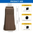 thumbnail image 2 of MQHUAYU 11 Inch Heavy Duty Furniture Bed Risers,4-Piece Square-Trapezoidal Dark Brown, Supports High Weight Capacity, Set for Sofa, Bed, Wardrobe, Table, 2 of 7