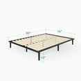 thumbnail image 4 of Zinus Parker Metal Platform Bed, Charcoal, King, 4 of 8