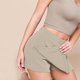 thumbnail image 5 of Puntoco Pantalones cortos deportivos para mujer, pantalones de falda elásticos con bolsillos y cintura alta a la moda para mujer, 5 of 5