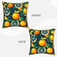 thumbnail image 3 of Kll Fresh Orange Decorative Throw Pillow Covers Velvet Soft For Couch Sofa Bedroom Living Room Outdoor -16"X16", 3 of 8