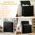 thumbnail image 4 of iFaveorr 154L Laundry Hamper with Lid and 2 Removable Laundry Bags, Large Collapsible 2 Dividers Dirty Clothes Basket with Handles for Bedroom Laundry Room Closet Bathroom, Black, 4 of 7