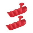 thumbnail image 4 of Siruishop 2 Pcs Grips de Musculation Protection de Paume pour Entraînement d'Exercice Haltère Rouge, 4 of 8