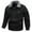 Black, variant on Jackets for Men, Classic Hue Suede Lapel Lambskin Button Zipper Coat