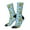 2 Black-2, variant on Sunflowers And Bees Pattern Sport Socks for Women and Men Crew Socks Sporty Calf Socks Casual Socks