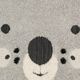 thumbnail image 3 of Hauteloom Kids Room, Nursery Round Area Rug - Outdoor Patio Safe - Animal Koala Playroom Carpet - Gray, Black, Cream - 7'10", 3 of 3