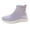 Purple, variant on NOKIO Women's Lightweight Knit L𝗈afers S𝗅ip On Casual Athlet𝗂c Shoes Breathable Mesh Summer Walking Sandals Comfortable Soft Cushioned Midsole Tennis