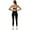 Black, variant on PISONIC Two Pieces Workout Sets for Women Y Back Sports Bra Matching V Cut Leggings Gym Yoga Active Wear Outfits with Pocket