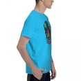 thumbnail image 3 of ALLNOB Men's Short Sleeve Standard T-Shirt 150g - Car Design Spider Baby Blue, 3 of 8