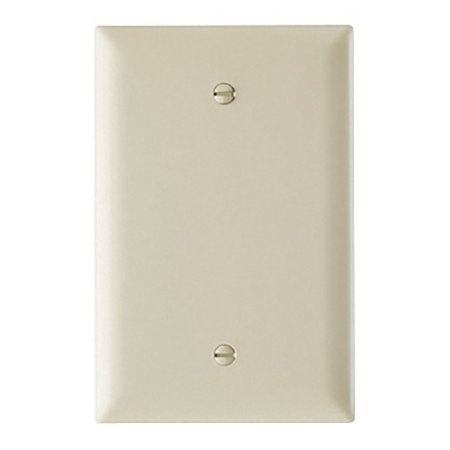 Seymour Ivory Toggle Wall Plate - Pass and Seymour Legrand TradeMaster TPJ13-I Ivory Jumbo Flush-Mount 1-Gang Blank Cover Wallplate