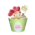 thumbnail image 2 of 12 PCS 1 Juego de adornos para cupcakes de Pascua, envoltorios para decoración de fiestas, herramienta de decoración para hornear pasteles, 2 of 5
