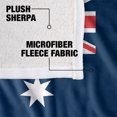 thumbnail image 4 of Logovision Blanket, 50"x60", Australian Flag Silky Touch Sherpa Back Super Soft Throw Blanket, 4 of 5