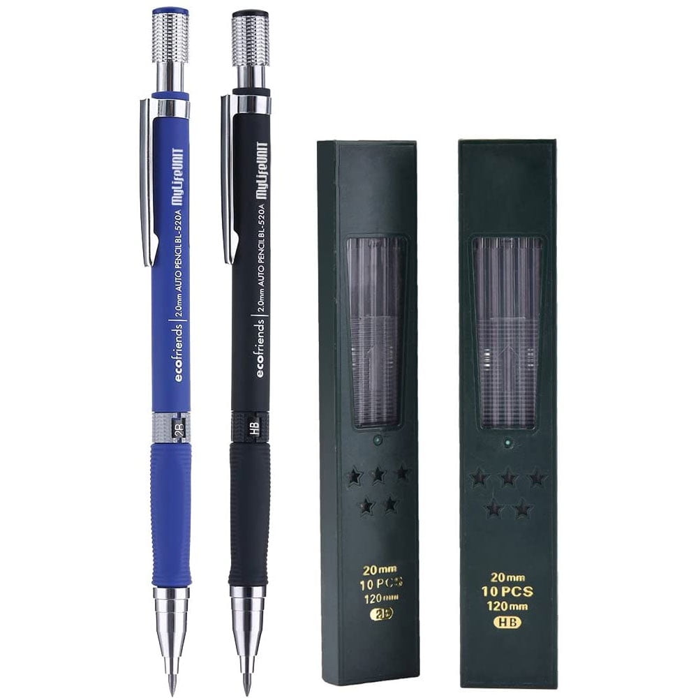Mylifeunit 2.0 mm Mechanical Pencil, Lead Pencils Set