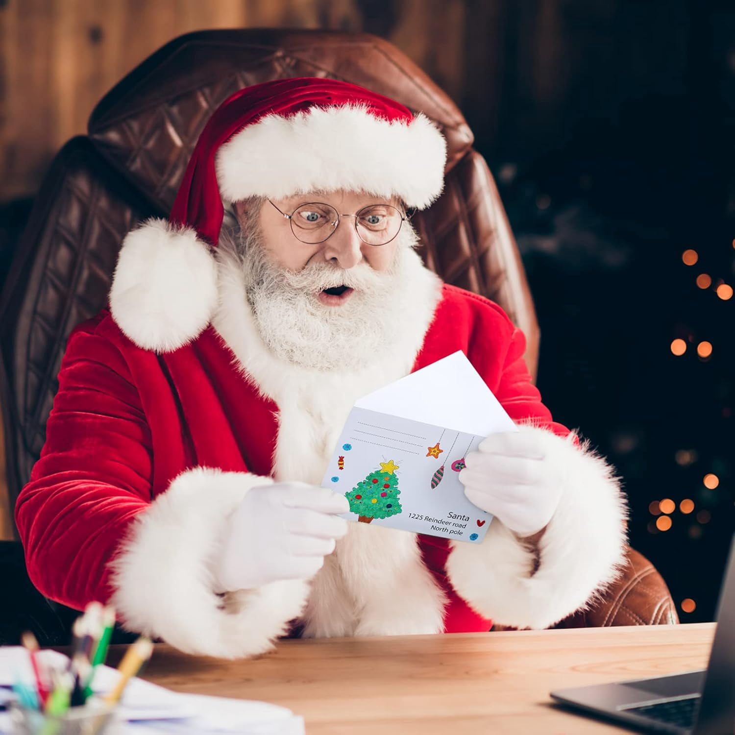Gift Boutique 24 Sets Color Your Own Letter to Santa DIY Letters to Santa with Envelopes Coloring Santa Letter Kit for Kids Christmas Crafts Fun Activities
