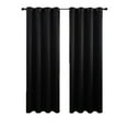 thumbnail image 2 of Blackout Curtains for Bedroom Long Thermal Insulated Winter Grommet Heavy Blocking Darkening Window Drapes Black Out Curtain for Living Room Sliding Door black 106cm*213cm, 2 of 6