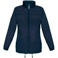 thumbnail image 1 of B&C - Chaqueta modelo Sirocco ligera, resistente a el viento y agua para mujer (Azul real), 1 of 3