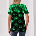thumbnail image 6 of Halloween Shirts for Women 2026 V Neck Plus Size Funny Cute Vintage Teacher Shirts Casual Holiday Tops, 6 of 6