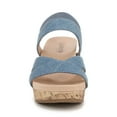 thumbnail image 4 of LifeStride Womens Danita Strappy Wedge Sandal - Medium & Wide Width, 4 of 7