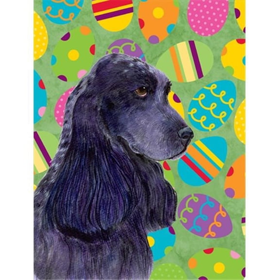 11 x 15 in. Cocker Spaniel Easter Eggtravaganza Garden Size Flag