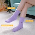 thumbnail image 5 of Womens Fuzzy Socks Super Soft Fluffy Winter Warm Cozy Home Sleeping Socks 5 Pairs, 5 of 6