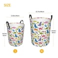 thumbnail image 2 of Lsque Cute Dinosaur pattern Laundry Hamper Basket, Tall Woven Rope Hamper Basket for Clothes, Lightweight Storage Basket, Collapsible Waterproof-Medium, 2 of 8