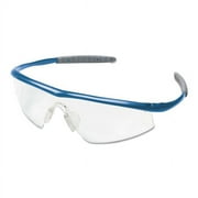 Tremor Protective Eyewear, Clear Lens, Polycarbonate, Indigo Blue Frame, Nylon
