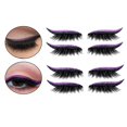 thumbnail image 3 of Delineador de ojos reutilizable y s de pestañas cinta Invisible Auto Púrpura Sunnimix Eyeliner Eyelash Stickers, 3 of 8