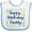 White and Blue, variant on Inktastic Happy Birthday Daddy Boys or Girls Baby Bib