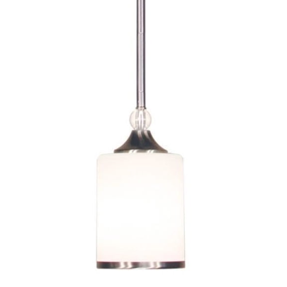 Z-Lite 308MP-BN Cosmopolitan 1 Light Mini Pendant in Brushed Nickel,