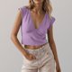 thumbnail image 2 of Camisetas para las Mujeres de Ajuste Suelto Casual Sólido V-Cuello Blusa, Moda Manga Corta Cuello Redondo Top para el Hogar Y el Uso Diario, Tela Suave, 2 of 6