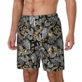 thumbnail image 2 of Uemuo Rose Flowers Pattern Mens Swim Trunks Quick Dry Board Shorts with Mesh Lining, Stretch Beach Shorts Quick Dry No-Chafing Board Shorts-Small, 2 of 9