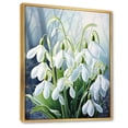 thumbnail image 2 of Designart "White Green Snowdrops love expression III" Floral & Botanical Floater Framed Wall Art Print, 2 of 7