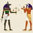 thumbnail image 3 of CafePress - Anubis And Thoth Art Light T Shirt - Light T-Shirt - CP, 3 of 4