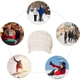 thumbnail image 5 of Gorro de esquí de lana tejido con orejeras de piel para mujer y niña, gorro de boina cálido para invierno, gorros de lana tejidos, 5 of 5