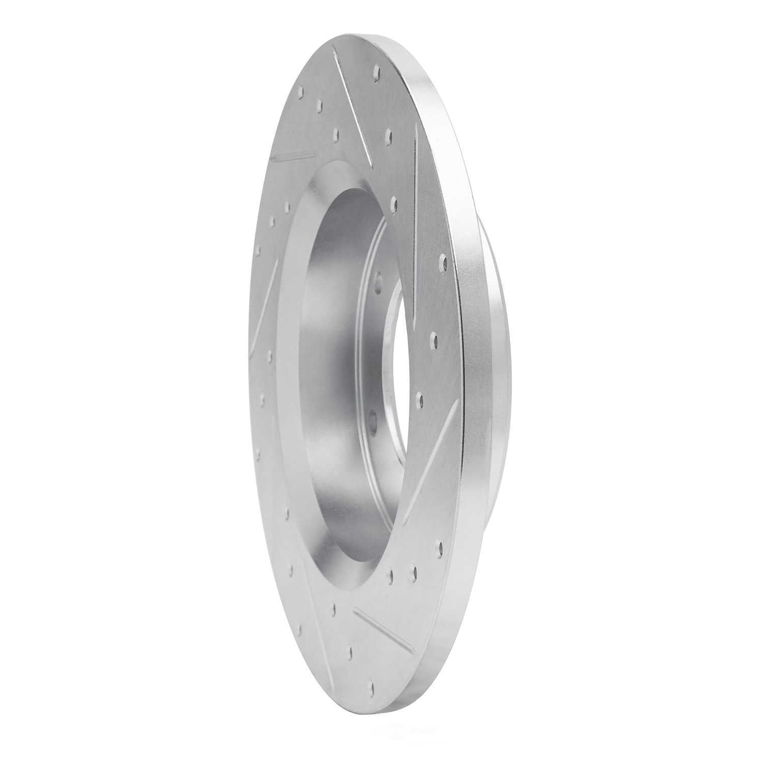 Dynamic Friction Company 631-76093L DFC Brake Rotor - Drilled And Slotted - Silver