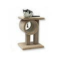 thumbnail image 1 of Beatrise 24 Inch Carpeted Kitty Cat Play Tunnel Toy & Perch Tree Furniture Post, 1 of 1