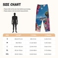 thumbnail image 4 of Lsque Colorful Mediterranean Village Print Women's Pajama Pants, Lounge Pant - Comfortable Home Wear,Elastic Waistband, Stylish Design-XX-Large, 4 of 9