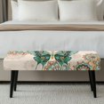 thumbnail image 5 of XYZCANDO Stain Resistant Dining Bench Covers, Butterfly Mandala Print Poly Spandex Elastic Hem Rectangle Dining Chair Slipover for Living Room Home, 5 of 9