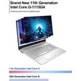 thumbnail image 2 of HP Newest 15 15.6" Touchscreen Laptop Computer, Intel Core i3 1115G4 up to 3.2GHz (Beat i5-10210U), 64GB DDR4 RAM, 2TB PCIe SSD, WiFi, Bluetooth, Natural Silver, Windows 11 S, 2 of 8