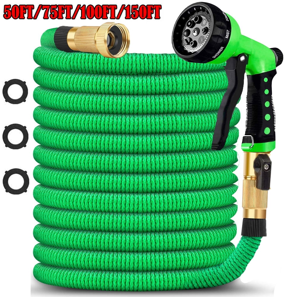 Lawnite 50/75/100/150FT Expandable Garden Hose, Upgraded Leakproof