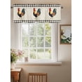 thumbnail image 2 of Valances for Windows Farm Animal Rod Pocket Cafe Window Treatments Valance Curtains for Kitchen Bathroom Laundry Basement Windows 56"x16", 2 of 9