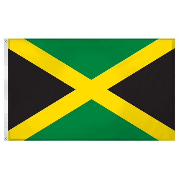 Jamaica flag 3ft x 5ft Super Knit Polyester