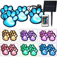 thumbnail image 1 of Solar Paw Print Lights, Solar Lights Outdoor Dog Paw Lights (Set of 4),Cat Puppy Animal Garden Lights Path Paw Lamp Walkway Lighting for Patio,Yard,Any Pet Lover(Solar Colorful paw), 1 of 1