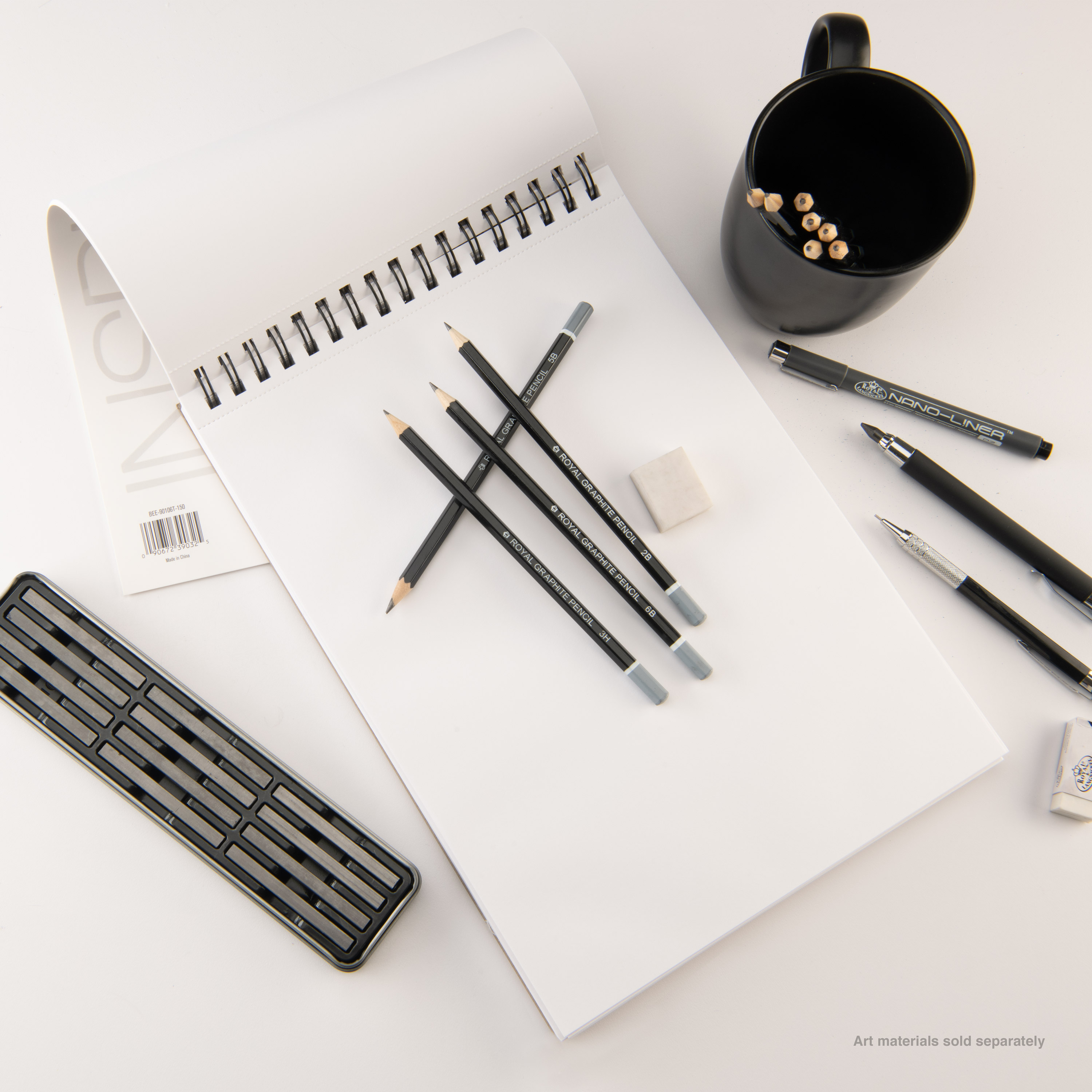Bee Paper 9"x12" Studio Sketching Pad, 150 Sheets photo 7