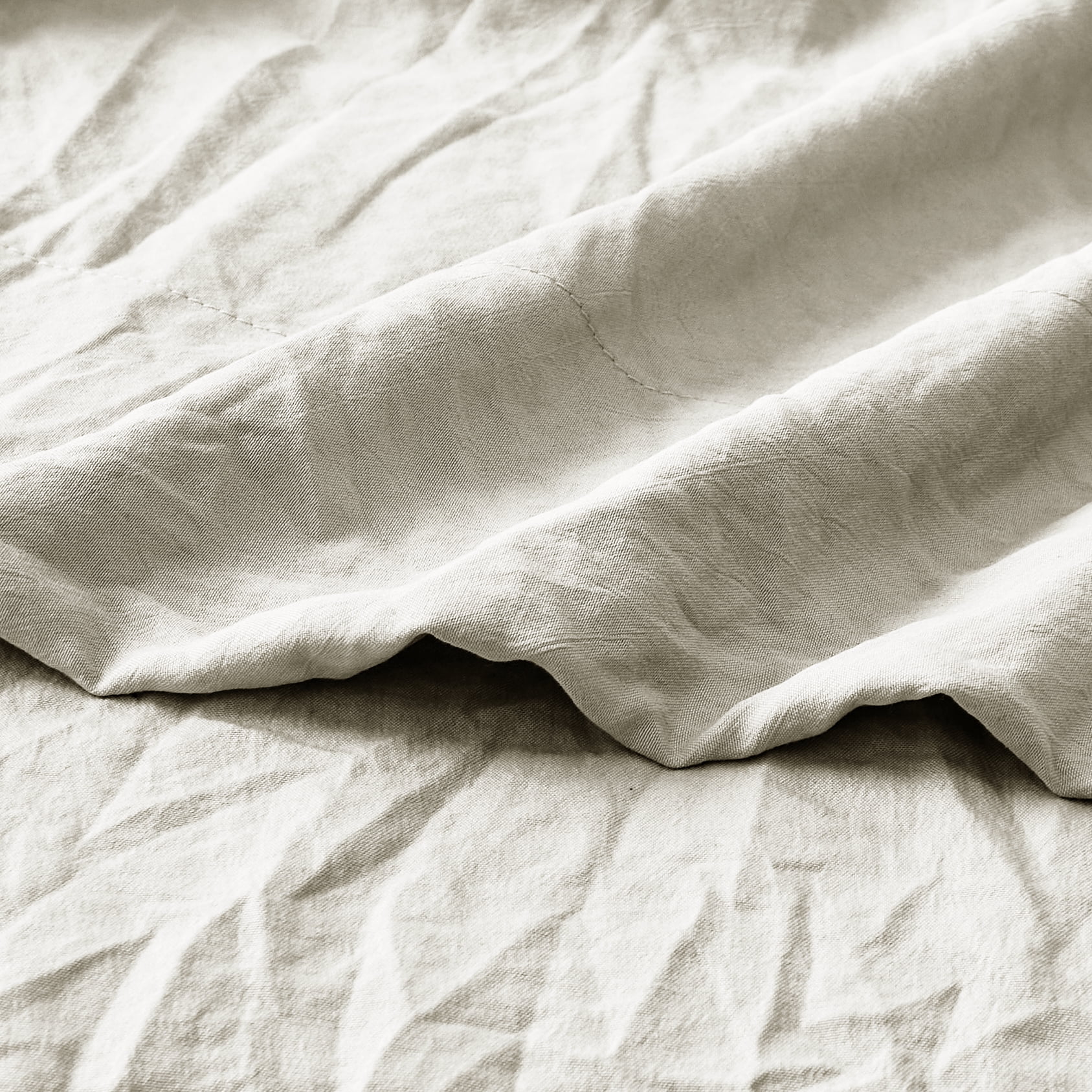 Mainstays Washed Ultra Soft Microfiber Bed Sheet Set, King, Papyrus Beige, 4 Piece