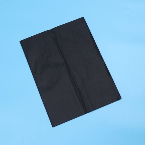 OUNONA Black Rectangular Wrapping Paper 30Pcs for Wedding and Holiday Floral Decorations 11.8*19.7in