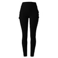 thumbnail image 3 of Ramiter Thermal Leggings for Women Womens Pants Trendy Casual Print Leggings Lift Fitness Sports Leggings Yoga S,Black, 3 of 4