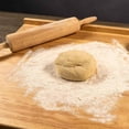 thumbnail image 4 of YYRZZ Reversible Bamboo Pastry Board, Large Bamboo Wooden Cutting Board with Counter Edge Reversible Pastry Board for Kitchen Chopping Board Butcher Block with Lip for Counter Table Top, 4 of 5