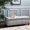 LIGHT GREY, variant on Compact yet Room - sized Storage Solution - Teal PU Ottoman for Small Spaces